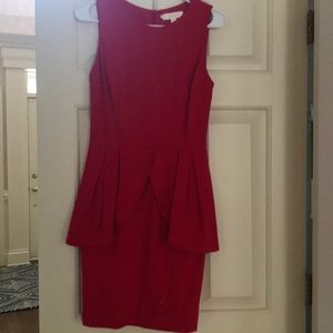 ERIN red peplum dress size 2